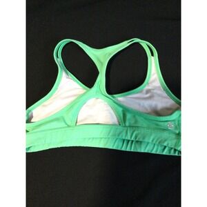 Tonic Lime Green Racerback Sports Bra Workout Gym‎ Activewear Medium Impac